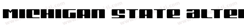 Michigan State Alternative字体转换